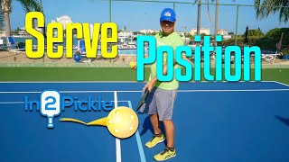 Starting position for your Pickleball Serve  Project 40  In2Pickle [upl. by Manchester]