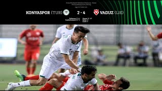 KONYASPOR  VADUZ 24 EXTENDED HIGHLIGHTS 11082022 [upl. by Azrim]