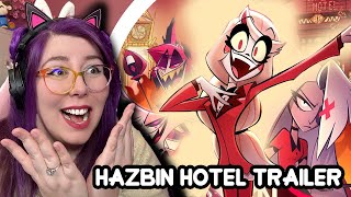 Hazbin Hotel Season 1 Trailer REACTION  Zamber Reacts [upl. by Jinny]