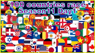 Season11 Day1 100 countries 39 stages marble point race  Marble Factory 2nd [upl. by Janine122]