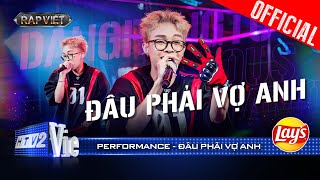 ĐÂU PHẢI VỢ ANH  Dangrangto khiến khán giả mê đét nhận về 4 NÓN VÀNG  Rap Việt 2024 Performance [upl. by Iover]