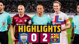 HIGHLIGHTS I VISSEL KOBE 02 BARÇA [upl. by Nayd]