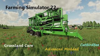 Grassland care advanced  Much faster grassland care  Modded FS22 [upl. by Suryc466]