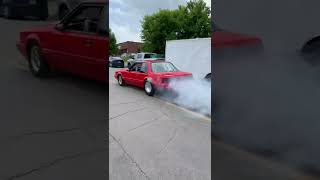 Turbo FOXBODY Mustang Burnout TEST✔ [upl. by Gratia]