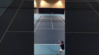 Top spin balls to my backhand problematic tennis [upl. by Nipsirc]