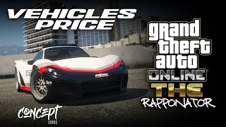 GTA Online  The Rapponator Cars and Prices 4  Concept Imani Tech Upgrade [upl. by Aisan]