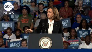 Harris campaigns in Greenville North Carolina [upl. by Eisoj]