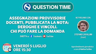 Assegnazioni provvisorie docenti pubblicata la nota deroghe e vincoli [upl. by Madaih]