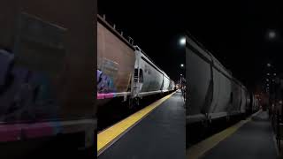 CPKC Freight Train with KCS Power Humming Through Elgin Illinois on a Friday Night [upl. by Rubin]