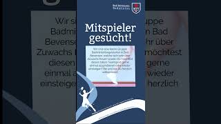 Badminton Bad Bevensen Mitspieler gesucht [upl. by Akcimat]