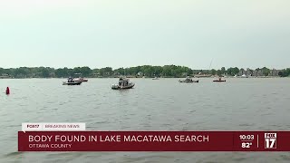 Sheriffs office Missing swimmers body recovered from Lake Macatawa [upl. by Acinaj401]