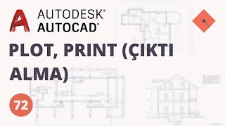 AutoCAD Dersleri 72  Plot Print Çıktı Alma [upl. by Elaen]