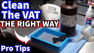 STOP Watch First  How To Clean Resin Printers  3D Printing Beginner Tips  How to Clean the VAT [upl. by Nairadal]