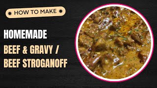 Easy Homemade Beef Stroganoff Recipe Comfort Food [upl. by Duthie]