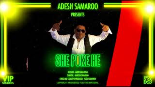 Adesh Samaroo  She Poke He 2k18 ChutneySoca [upl. by Ahsiekan]