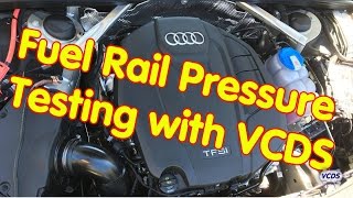 Fuel Rail Pressure Test with VCDS by RossTech [upl. by Hiro972]