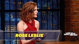 Rose Leslie Wont Let Kit Harington Read Game of Thrones Scripts Near Her [upl. by Archer]