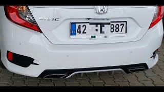 HONDA CİVİC FC5 DİFÜZÖR MONTAJI  DİFÜZÖR NASIL TAKILIR [upl. by Macilroy]