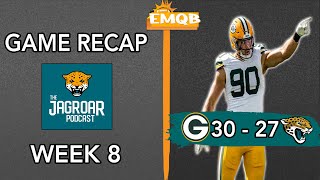 GAME RECAP JAGUARS vs PACKERS  WEEK 8 [upl. by Amsirac585]