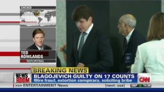 CNN Rod Blagojevich found guilty [upl. by Lennod]