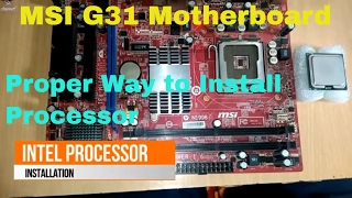 How to INSTALL INTEL LGA  775  945  Processor  Core2Duo  Dual Core  Quad CoreG31 LGA775 Hindi [upl. by Landri]