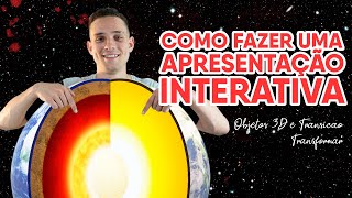 PowerPoint Tutorial  Criando apresentação interativa com Objeto 3D SUPER FÁCIL [upl. by Hoopes]