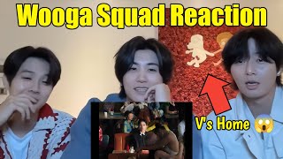 Wooga Squad Reaction On BTS Vs FRIENDS MUSIC VIDEO at Taehyungs Home 😱 [upl. by Ancell454]