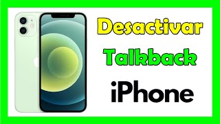 Como desactivar talkback iPhone [upl. by Romonda]