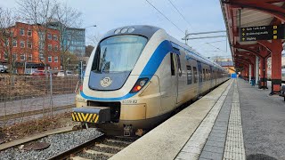 Linje 48 GnestaSödertälje centrum med X60B vagn 6119 [upl. by Lesiram]