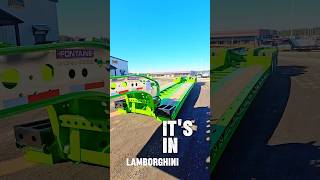 Fontaine Workhorse 55LCC 55ton Lowboy 18quot deck height Lambo Green trucking heavyhaul [upl. by Elisabeth]