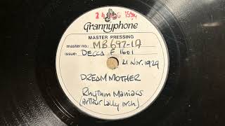 Dream Mother  Rhythm Maniacs Arthur Lally  Vinyl pressing of Decca F 1601 [upl. by Yelnoc]