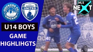 Sockers FC vs Midwest United  U14 MLS Next Game Highlights Nov 9 2024 [upl. by Eskill]