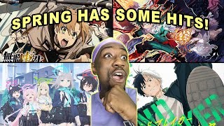 Reacting to EVERY Spring Anime Openings 2024 [upl. by Nylitak]