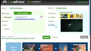 How to create a free slideshow with music by TripAdvisor TripWow [upl. by Britteny]