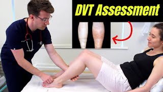 Deep Vein Thrombosis DVT OSCE Clinical Examination  Plus DVT risk factors diagnosis amp treatment [upl. by Akienaj]