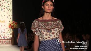 LENA HOSCHEK  MERCEDESBENZ FASHION WEEK BERLIN SS2016 [upl. by Nnaeirrac]