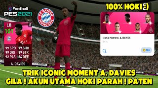 TRIK CARA MENDAPATKAN ICONIC DAVIES DI ICONIC MOMENT BAYERN MUNCHEN PES 2021 MOBILE [upl. by Nitsoj]