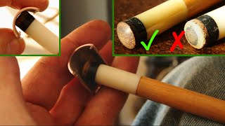 Pool Cue Tip Shaping with a ¾quot copper pipe [upl. by Sloane]