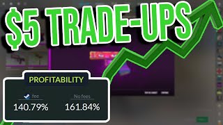 The Most PROFITABLE 5 CS2 TradeUps [upl. by Tselec541]