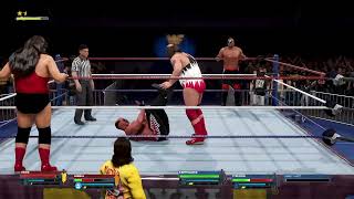 Lets Play WWE 2k24 37 Years of Royal Rumble Royal Rumble 1992 Match 2 Natural Disasters vs The Roa [upl. by Ahsinyt]