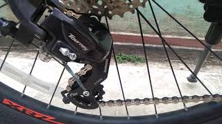 shimano tourney ty300 67 speed bisa untuk 9 speed 42T tanpa goatlink [upl. by Austina]