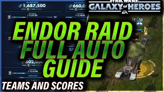 FULL AUTO GUIDE  Endor Raid  Speeder Bike Pursuit definitely unoptimized November 2023 swgoh [upl. by Sergio]