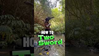 EASY 2 Sword COMBO Tutorial ⚔️ katana howto zoro style [upl. by Sidoney83]