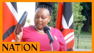 Millicent Omanga sworn in as CAS Ministry of Interior [upl. by Ardnic634]