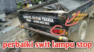 mencari penyebab lampu stopan mobil carry mati [upl. by Osnofla]