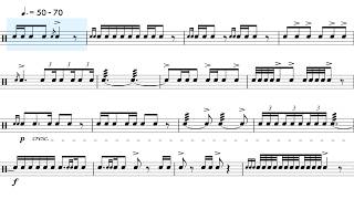 Sharpen Your Snare Skills – 68 Drum Solo 3 Tempos [upl. by Kirschner]