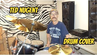 cat scratch fever  drum cover  ted nugent [upl. by Pilloff838]