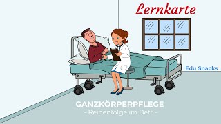 Lernvideo für Pflegeberufe Ganzkörperpflege  Waschen im Bett [upl. by Ardnosak]