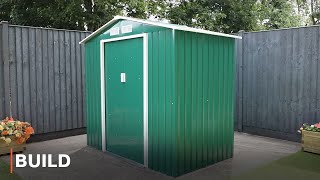 BUILD  Apex Metal Shed Installation [upl. by Aoket]