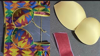 Eye cup blouse stitching video part 2 [upl. by Cirillo19]